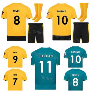 22-23 Men Kids FC Club Soccer 1 José SA Jersey Set 11 Hwang Hee-chan 8 Ruben Neves 17 Goncalo Guedes 32 Leander Dendoncker 9 Raul Jimenez Kits de camisas de futebol Team Langdui