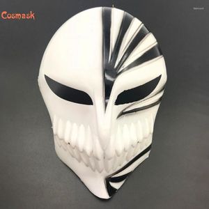 Máscaras de festa Cosmask Death Ichigo Kurosaki Bleach PVC Máscara Holdween Dance Masquerade Cosplay Props Acessório