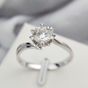 Eheringe, klassisch, 925er-Sterlingsilber, 1 Karat, 2 Karat, 3 Karat, runder Ring im Brillantschliff, Diamant-Schmuckring, Verlobungsring, Jahrestagsring 220829