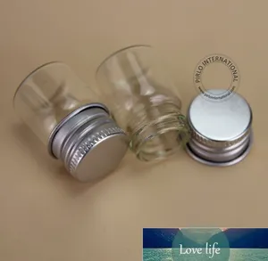 Wysokiej jakości butelka szklana kosmetyczna kosmetyka pusta pojemniki butelka próbka z aluminiową czapką małą przenośną podróż do napełniania uncji