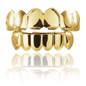 Grillz Dental Grills Gold For Your Teeth Men And Women Vampire Grill Hip Hop Fangs Add 2 Extra Molding Bars 1 Microfiber Cloth amRil