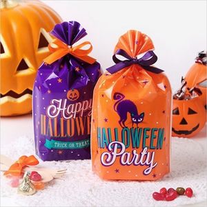 Otros suministros para fiestas de eventos 50 piezas Bolsas de dulces de Halloween Bolsa de regalo linda Trick or Treat Regalo para niños Calabaza Murciélago Cajas de dulces Suministros de decoración de fiesta de Halloween 220829