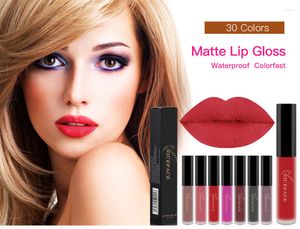 L￤ppglans 34 f￤rger naken matt flytande l￤ppstift r￶d kompis vattent￤t l￥ngvarig fuktgivande lipgloss makeup kosmetika