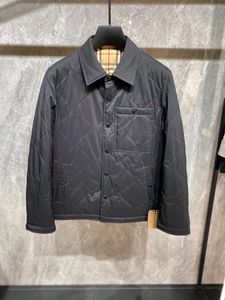 New men s shirt jacket designer style diamond quilted temperature control cotton coats