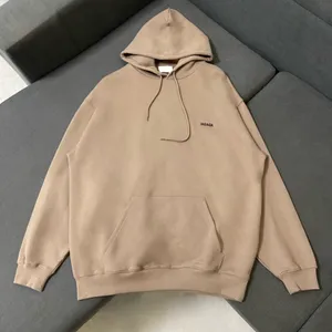 Balencig tröjor Toppkvalitet Mens Plus Size Hoodies under hösten / vintern 2022Acquard Stick Machine E Custom JnLarged Detail Crew Neck Cotton E3R32E34