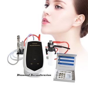 Diamante professionale Microdermoabrasione Pulizia della pelle Dermoabrasione Peeling Macchina Spruzzo sottovuoto Forte aspirazione Anti invecchiamento Ringiovanimento del viso Rimozione dei punti neri