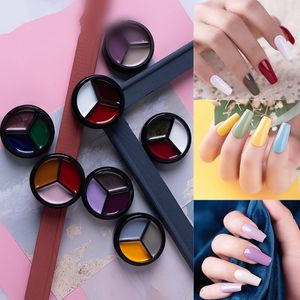 Three Color Solid Cream Painting Nail Polish Gel Japanese Canned Nails Painted Glue UV Building Jelly Gels Polish