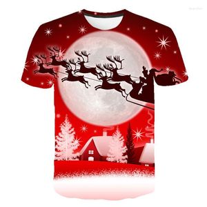 Men's T Shirts Men's T-Shirts 2022 Christmas Halloween Clothes Anime Galaxy Shirt 3d Printing Funny Mens Womens Street Couple Party Tee