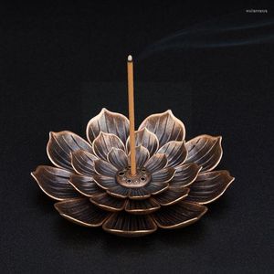 Lâmpadas de fragrância Alloy Incense Stick Sticxer Buddhism Line Plate Decoration Yoga Base Sandalwood Coil Home Studios Templos J6Y3