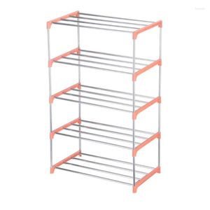 Clothing Storage Stainless Steel Shoe Rack 4-corner Support Household Supplies With Thickened Connecting Pipe Fittings