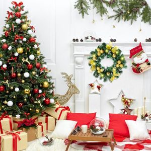 Рождественские украшения 30 см. Искусственный венок из гирлянды со светодиодными светильниками бабочки с бабочками для рождественской домашней вечеринки декор