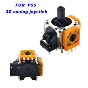 Original 3D Analog Joystick Grip Rocker Stick reparationsdelar För PS5 PS4 Pro Controller Gamepad Gul Sensor Modul Potentiometer Hög kvalitet FAST SHIP