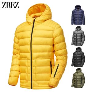 Mens Down Parkas Men Autumn Winter Ultralight Classic Thick Warm Hooded Jacket Parkas Coat Men Outwear Casual Windproof BioDown Parkas Men 220829