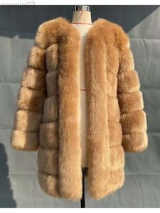 여자 자도 린 겨울 새로운 긴 털이 재킷 여성 두꺼운 따뜻한 푹신한 가대귀 모피 코트 인과 파티 외투 스트리트웨어 l220829