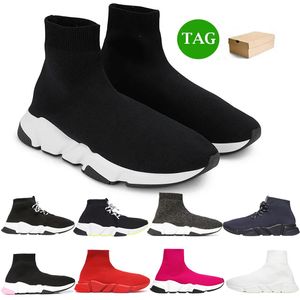 2023 Designer Socks Casual Shoes Platform Men Mens Woman Knit Speed ​​2.0 1.0 Trainer Sneaker Sock Shoe Sneakers Booties Paris 35-45