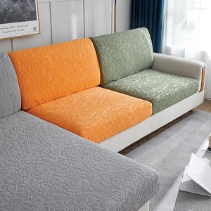 Sandalye, düz renkli jakar kanepe koltuk yastık kapağı modern oturma odası şezlong 1/2/3/4 Seaters kesit kanepe yatağı kapsar