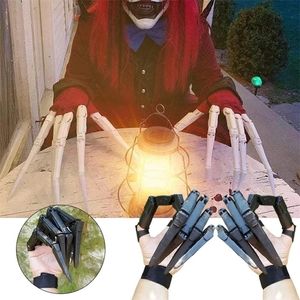 Altri articoli per feste per eventi Stampati in 3D Dita articolate Puntelli per la decorazione delle dita di Halloween Costume cosplay Horror Ghost Claw Puntelli Drop 220829