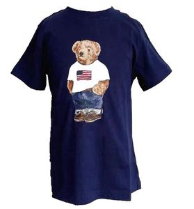 Herren-Poloshirts, Herren-Designer-Bär, kurzärmelig, Rundhalsausschnitt, bedruckt, Sommer-Baumwolle, lässig, modisch, T-Shirt