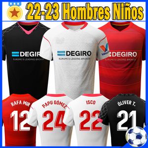 22/23 Sevillas Soccer Jersey ISCO #22 2022 2023 Rakitic L.Campos Navas Martial Suso Munir Tecatito Y.en-Nesyri Football Shirt
