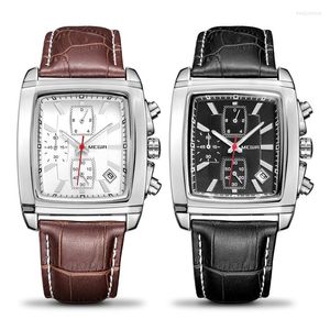 Нарученные часы Megir Original Watch Men Men Top Quartz военные мужские часы кожаные наручные часы Man Clock Relogio Masculino 2022
