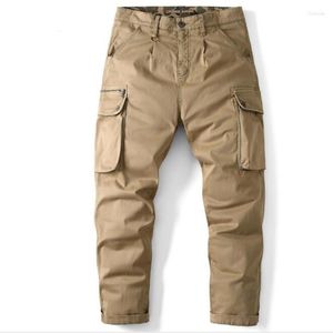 Men's Pants Men's Cargo Military Style Tactical Army Trousers Pocket Joggers Straight Loose Baggy