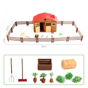 Arquitetura Simulação Diy House Play Model Farm Children Toy Poultry Animal Scene Toys for Children Gift 220829