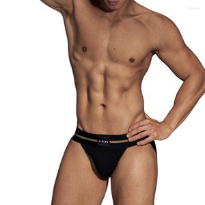 Underpants ORLVS Sexy Man's Underwear Men Briefs Modal Low Waist Gay Bikini Slip Hombre Cuecas Masculinas Dropship