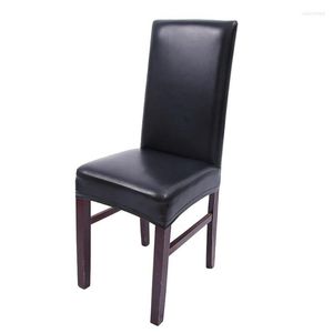 Capas de cadeira Removável PU Seat O assento à prova d'água restaurante à prova de óleo Solid Caseding Room de Decoração Home Decoration el Elastic