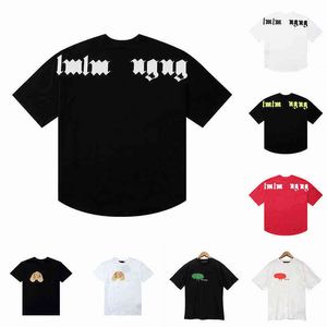 Camisetas para hombres diseñador camisetas de la moda de verano para hombres hip hop hop de manga larga palmeras de manga larga ropa gráfica de lujo ropa corta1