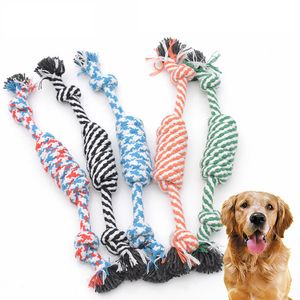 1 pcs New Random Pet puppy chew toys cotton knot rope molar toy durable hemp dog Teeth Cleaning Supplies