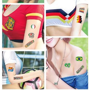 2022 Qatar World Cup Party Tattoo Stickers National Flag Body Arm Face Stickers Football Fan Decoration Supplies Keepsake Gift xm Q2