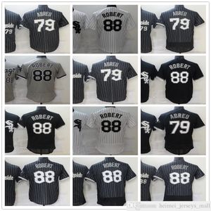 Stitched 2021 baseballtröjor 79 Jose Abreu 88 Luis Robert Jersey Top Quality Grey White Black Top Quality Man Size S-XXXL