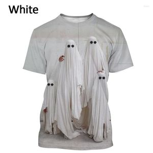 T-shirt da uomo T-shirt 2022 Fantasma Divertente stampato Camicia estiva fresca Moda T-shirt personalità 3D Casual da uomo e da donna