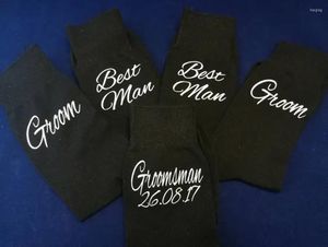 Men's Socks Personalized Wedding Party Groom Man Groomsman Groomsmen Gifts