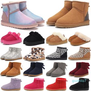 Klassische Designer-Stiefel, kurze Schuhe, Bailey-Schleife, hoher Knopf, Triplet, Australien, Damen, Damen