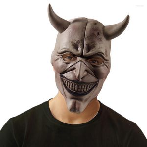 Party Masks The Black Phone Grabber Mask Cosplay Anime Movie Halloween Costumes Accessory Carnival Animal Horns Props