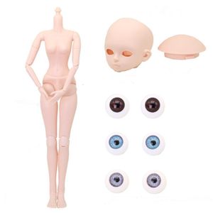 60 cm BJD SD pop Normale huid Make up naakt veranderbare ogen met schoenen DIY speelgoed voor kinderen Girls Gift341G