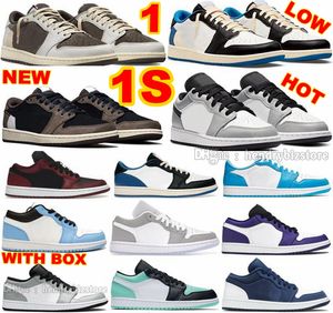 1S Low Mid Invert Basketball Shoes Reverse Mocha Copper Toe Royal 1 OG EX Phantom Dark Concord Glitch Stitch Blue Heel Sneakers Craft Luck Green Vintage Grey Trainers