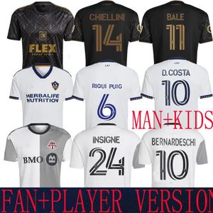 2022 MLS Chiellini LAFC Soccer Jerseys La Galaxy Riqui Puig Toronto FC Player Acosta Kids Los Angeles Bale koszul piłkarski Bernardeschi White
