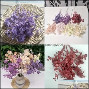 Decorative Flowers Wreaths Mti Colors Artificial Rime Home Decor Decorate Simated Dandelions Pure Handwork Hortictural Carshop2006 Dhatk