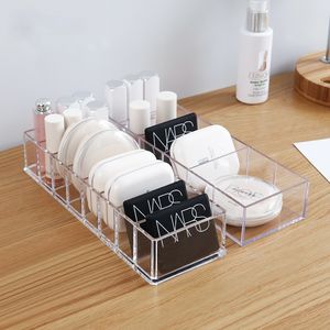 Storage Boxes Bins Transparent Acrylic Cosmetics Box Makeup Holder Jewelry Make Up Organizer for Home Plastic Desktop 220830