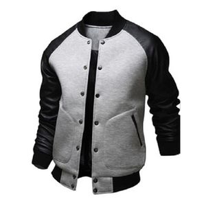 Mensjackor Autumn Winter Selling Mens Baseball Jacket Stora fickor och läderärmar Casual Sports Standup Collar Jacket 220830