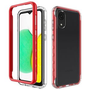 Custodie per telefoni per Samsung NOTE 10 9 PRO S20 S10 9 PLUS ULTRA LITE A40 A21 A51 A42 A71 A41 A22 con PC colorato Trasparente TPU 2 strati Funzione antigraffio Protezione anticaduta