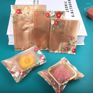 Enrolamento de presentes 100pcs mais grossos com alimentos de renda com alimentos de biscoito selo diy bolsa de assado