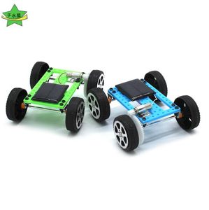 DIY science solar toys car kids educational toy solar Power Energy Racing Cars Experimental set of popular