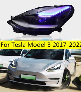 Lampada frontale per styling automatico per Tesla Model 3 20 17-2022 Faro per auto Modello Y LED Indicatori di direzione Luci di guida