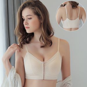 BRAS SEXY LINGERIE BRA Sömlös Push Up Lace Bralette Underwear Trådlös vadderad trådfri fast färg 220830