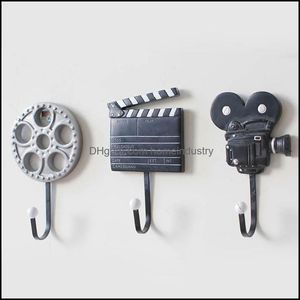 Ganchos trilhos ganchos trilhos 3pcs equipamentos de filme câmeras de câmera de abertura do quadro de lenço montado na parede Habilershooks Droga Droga DH3ZF