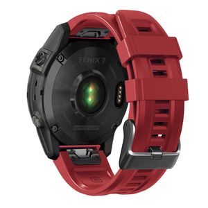 22mm Sport Silikon Garmin Fenix ​​7 için Saat Bantları 6 Pro Sapphire GPS Quick EasyFit Watch Bandı Bilek Bileziği