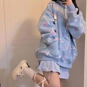 Women s Hoodies Sweatshirts Anime Graphic Long Sleeve Kawaii Casual Hoodie Women Harajuku Fairycore Cute Shirt Y2k Aesthetic Alt Clothes Korean Fashion 220829